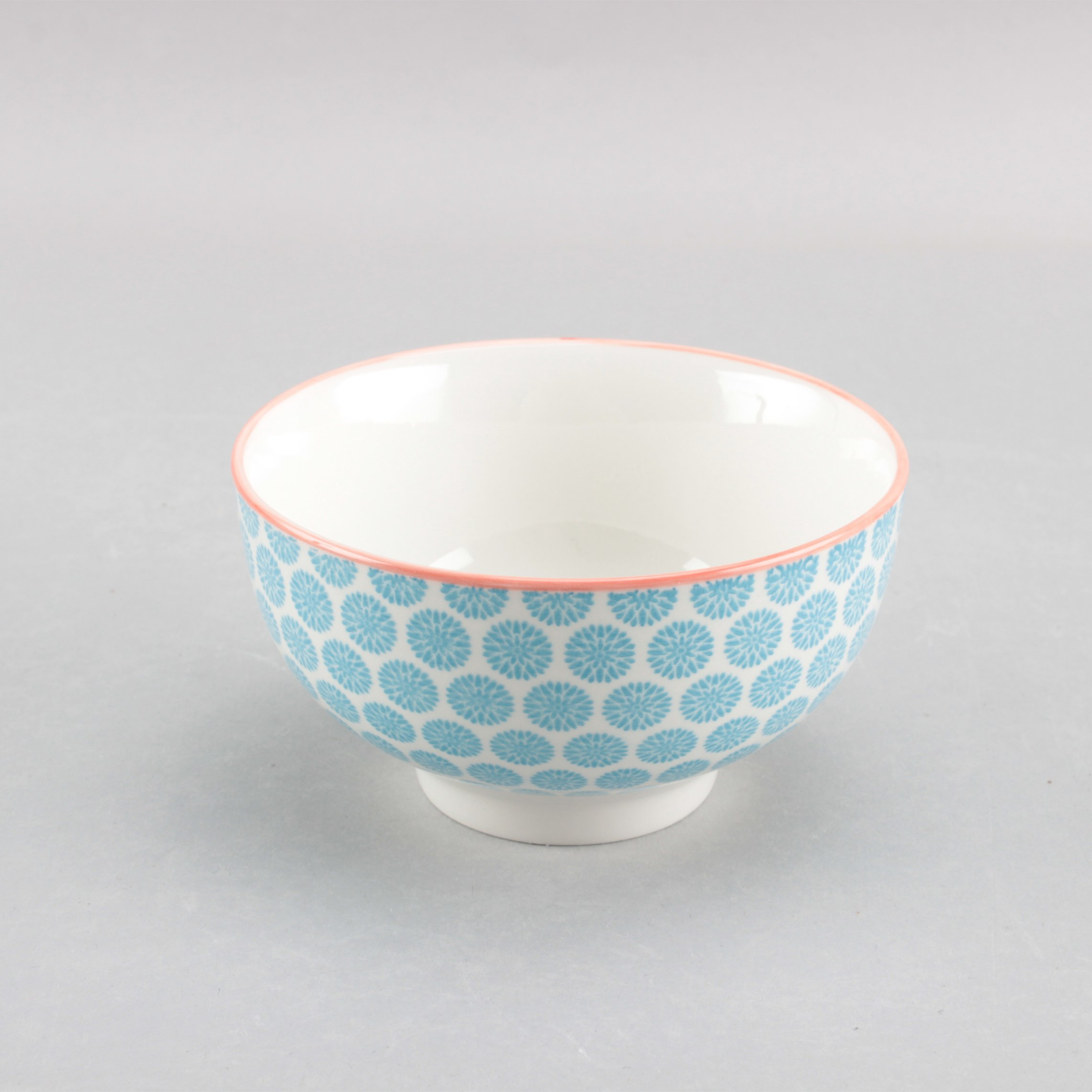 12PCS High-Quality Pad Printing and Floral Pattern Designceramic Tableware Set