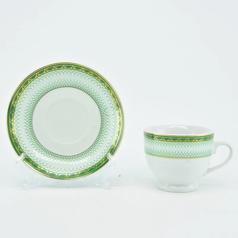 160 Ml Cheap Royal Golden Rim Coffee Cup and Saucer Cup & Saucer Set