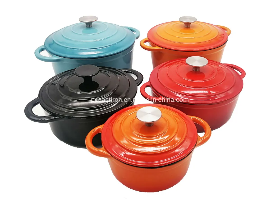 2.7L Cast Iron Casserole/Cast Iron Cookware BSCI LFGB FDA Approved