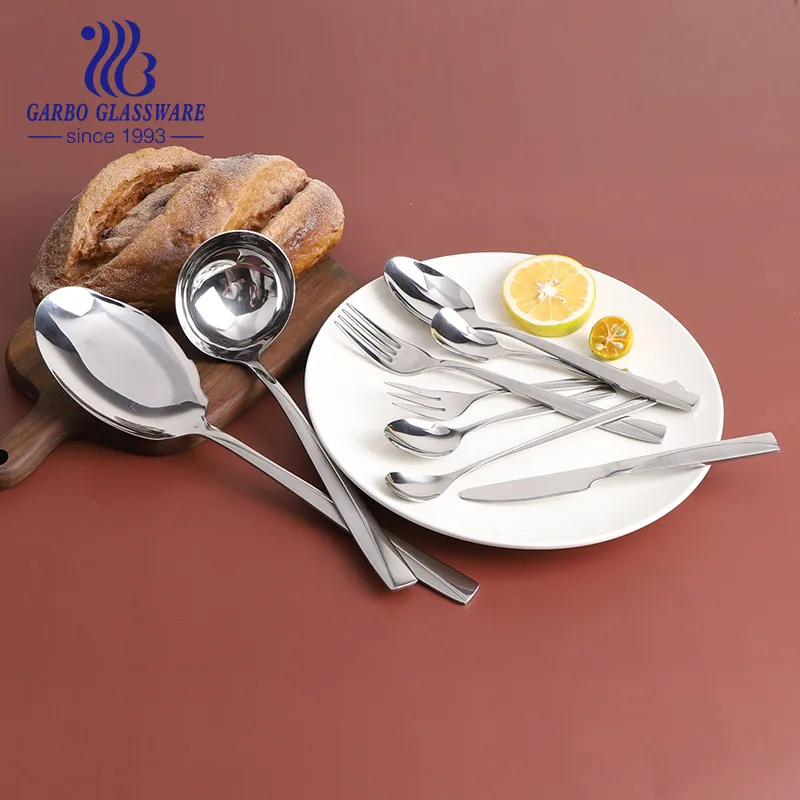 201 Stainless Steel Cutlery Set 33PCS Dinner Set with Cutlery Soup Spoon Kitchenware with PVC Box