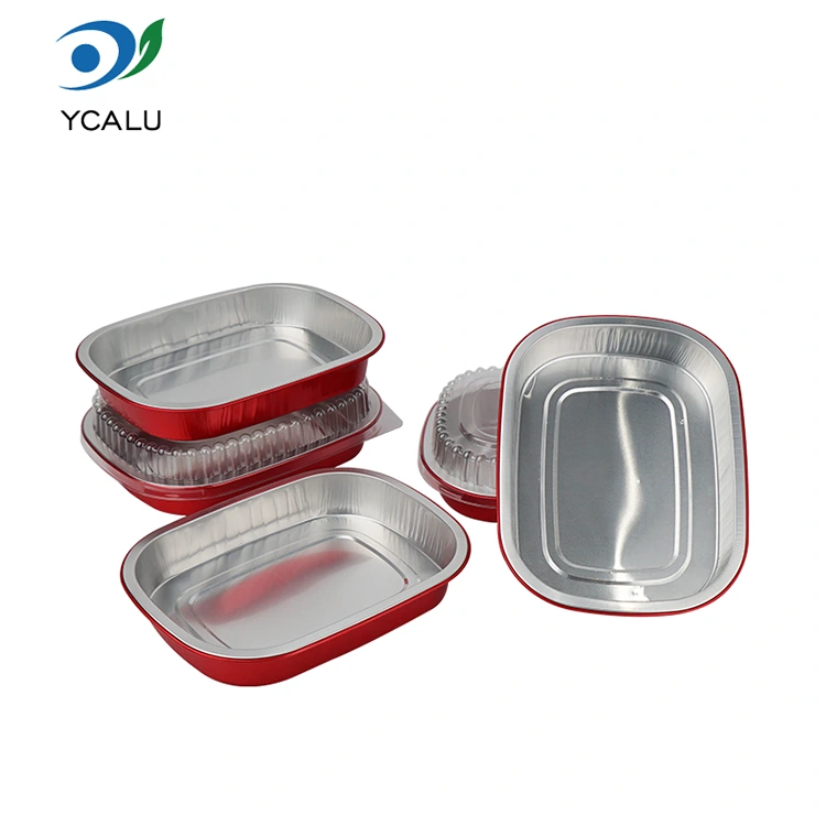 Why Choose Disposable Red Lunch Box Square Aluminum Foil Containers for Your Business?