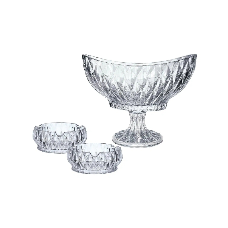Why Is a Glass Crescent-shaped Fruit Plate And Ashtray Set Becoming a Must-Have Home Décor Accessory?