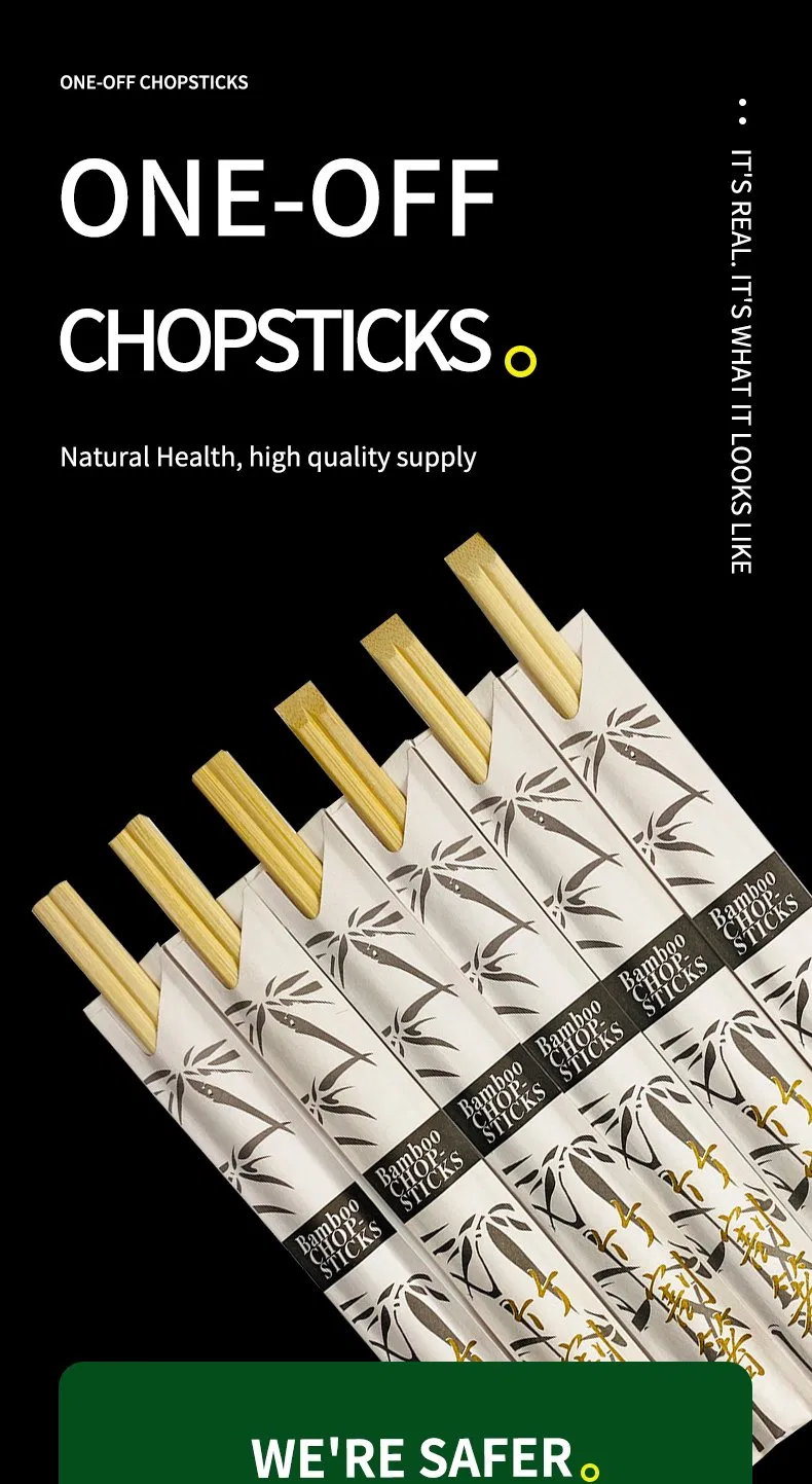24cm Tensoge Paper Packing Chopsticks Disposable Bamboo Chopsticks Cheaper Price