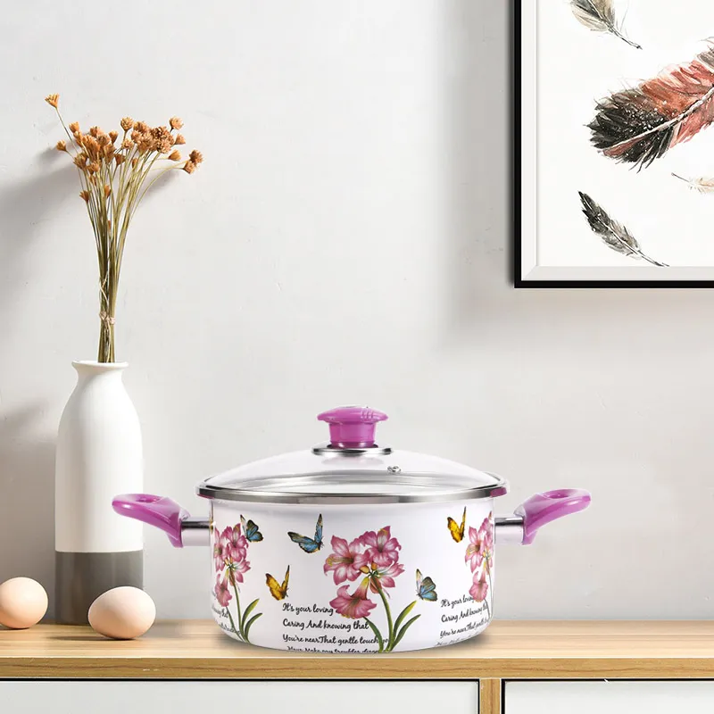 26cm High Quality Best Selling Stocks Cookware Pot Enamel Cooking Casserole