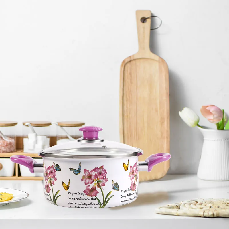 26cm High Quality Best Selling Stocks Cookware Pot Enamel Cooking Casserole