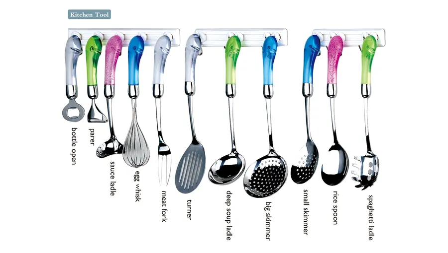 26PCS Stainless Steel Kitchenware in Wood Tray (P17)