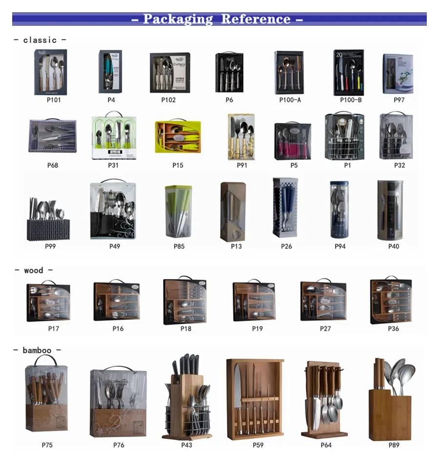 26PCS Stainless Steel Kitchenware in Wood Tray (P17)