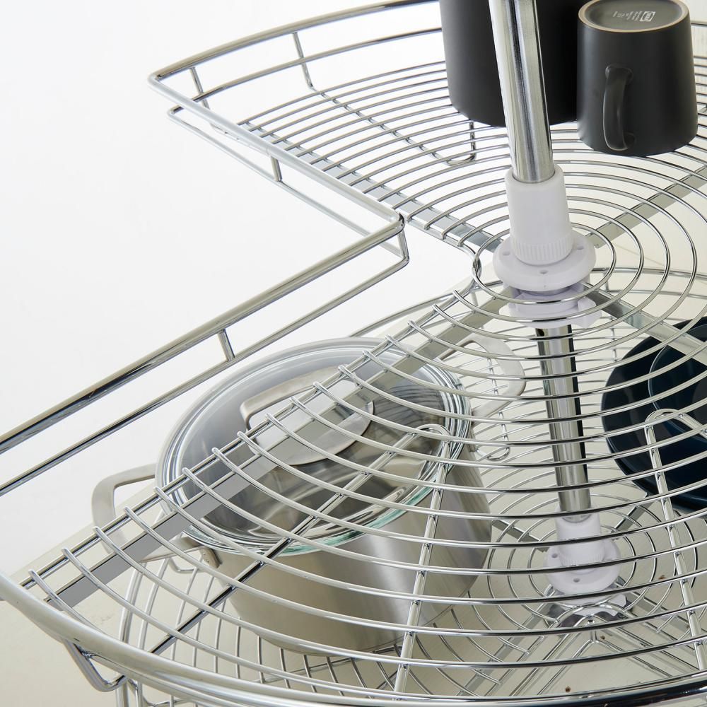 270 Degree Wire Revolving Corner Basket for Kitchen