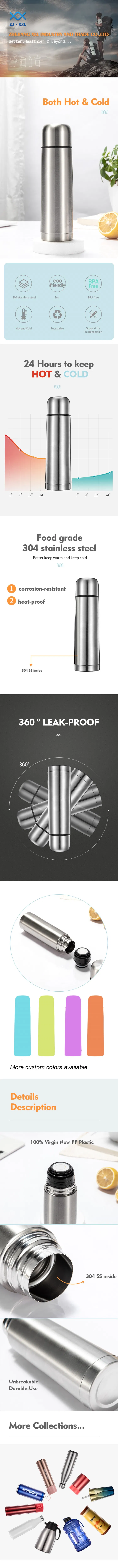 750ml Stainless Steel Thermal Flask Double Wall Insulated Thermos