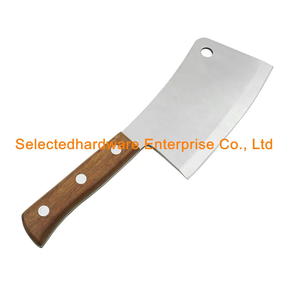 8 Inch Full Tang Wooden Handle Cleaver Butcher Knife