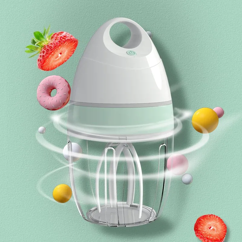 900ml Electric Whisk High Efficiency Household Small Baking One Press Automatic Whip Whisk Cream Cake Mixer Kitchen Tools Egg Whisk Beater