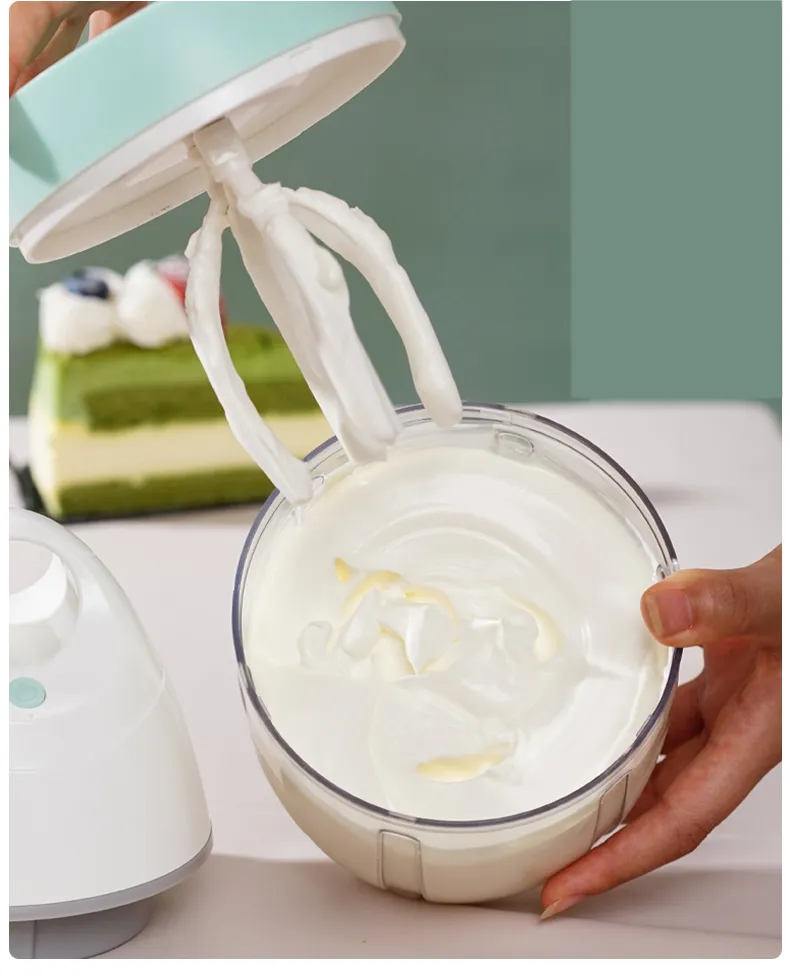 900ml Electric Whisk High Efficiency Household Small Baking One Press Automatic Whip Whisk Cream Cake Mixer Kitchen Tools Egg Whisk Beater