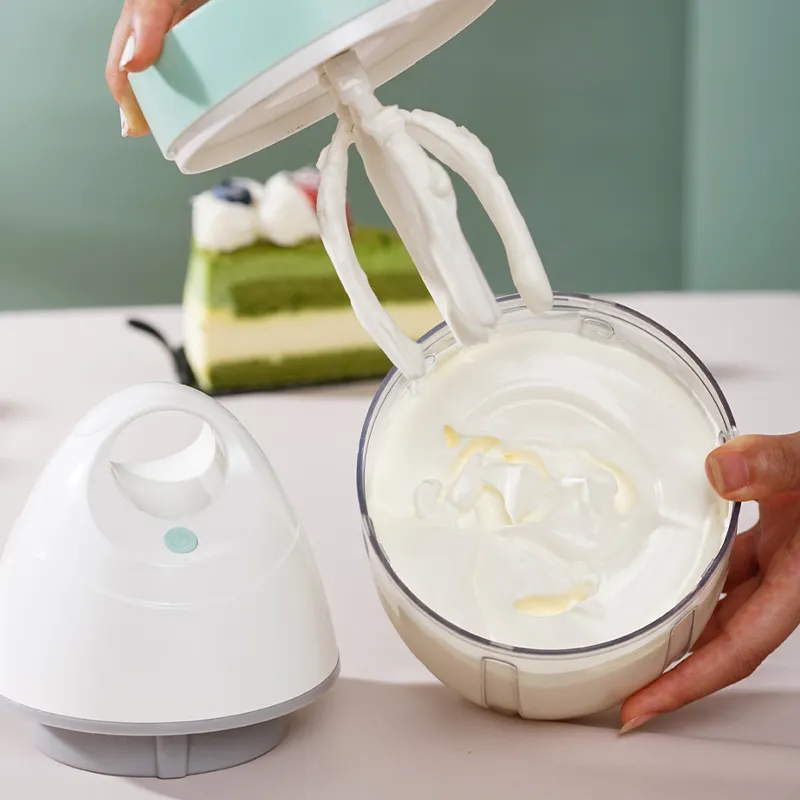 900ml Electric Whisk High Efficiency Household Small Baking One Press Automatic Whip Whisk Cream Cake Mixer Kitchen Tools Egg Whisk Beater