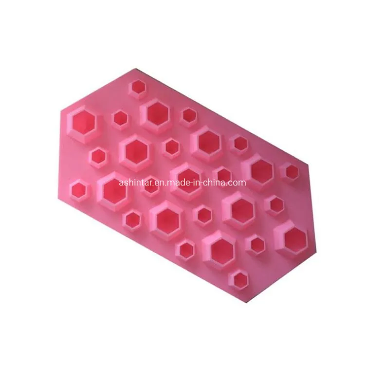 Approved Durable Diamond Shaped 27 Cavities Food Grade Silicone Ice Cube Tray