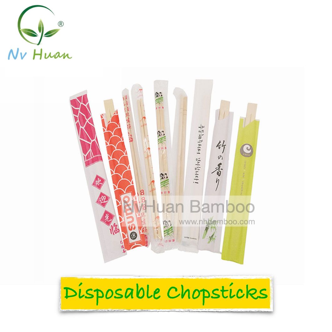 Bamboo Chopstick Paper Plastic Sleeve
