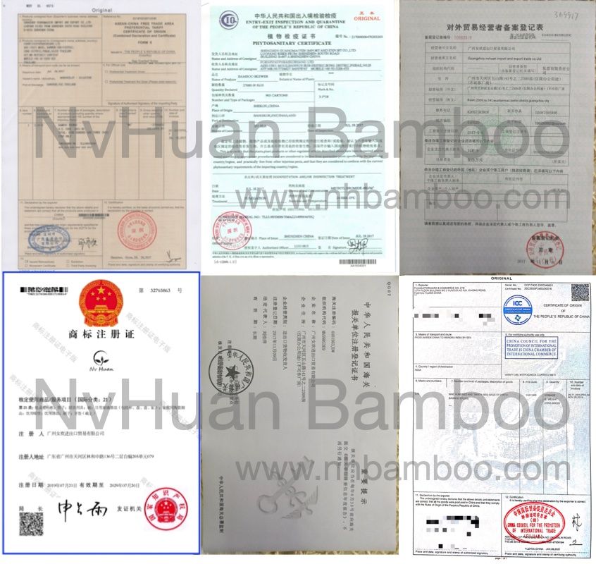 Bamboo Chopstick Paper Plastic Sleeve