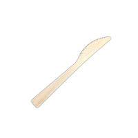 Bamboo Sawtooth Fork Knife Biodegradable Disposable Wooden Cutlery Utensils Bamboo Spoon and Fork