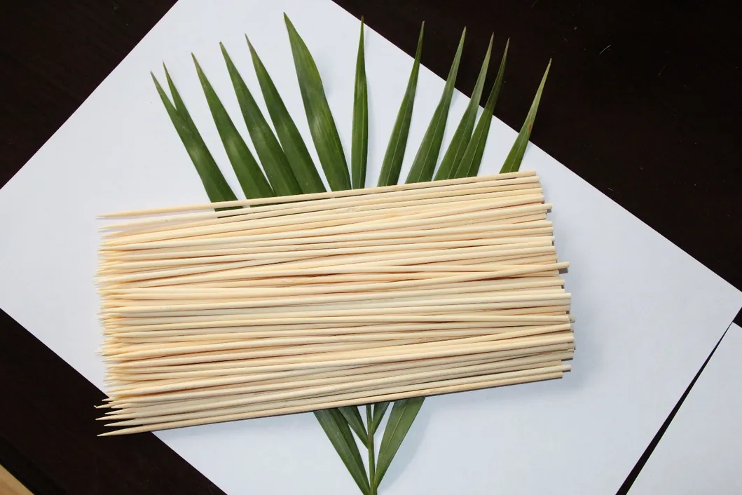 BBQ Wholesale Stick 40cm 50cm Custom Round Bamboo Teppo Skewer