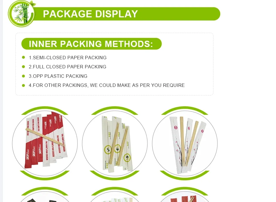 Best Selling 18cm Round Disposable Bamboo Chopsticks for Sushi