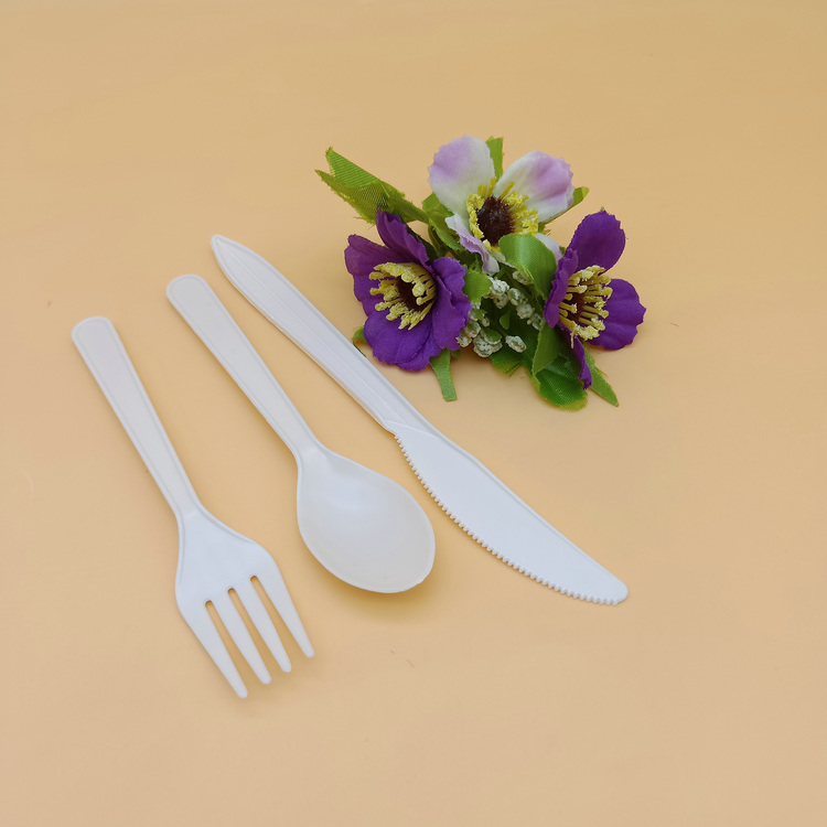 Biodegradable Corn Starch Disposable Knife and Fork Spoon