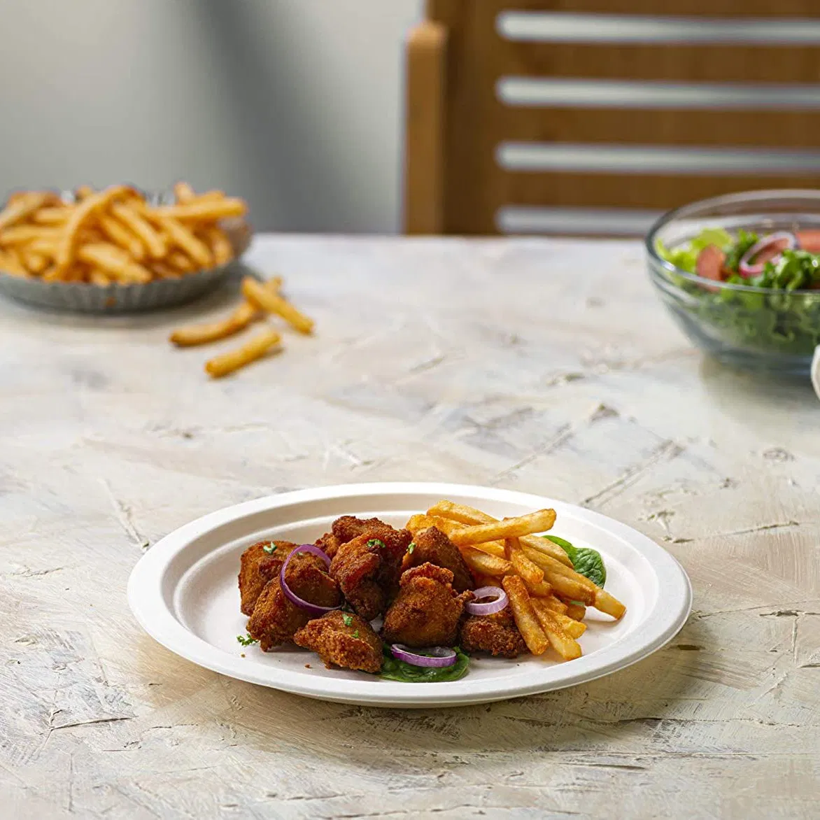Biodegradable Dinner Plate Can Be Customized Bagasse Pulp Plate Disposable Dessert Plate