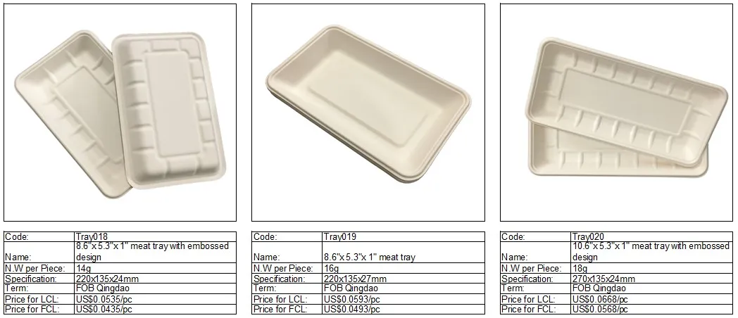 Biodegradable Disposable 850ml Food Container with Lid