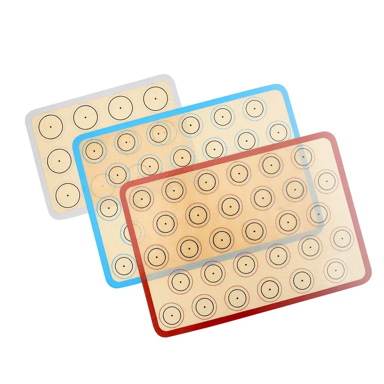 BPA Free Reusable Non Stick Cookie Pastry Silicone Baking Mat Macaron Mat