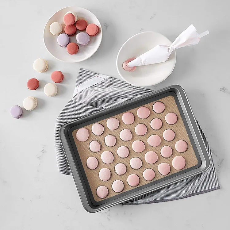 BPA Free Reusable Non Stick Cookie Pastry Silicone Baking Mat Macaron Mat