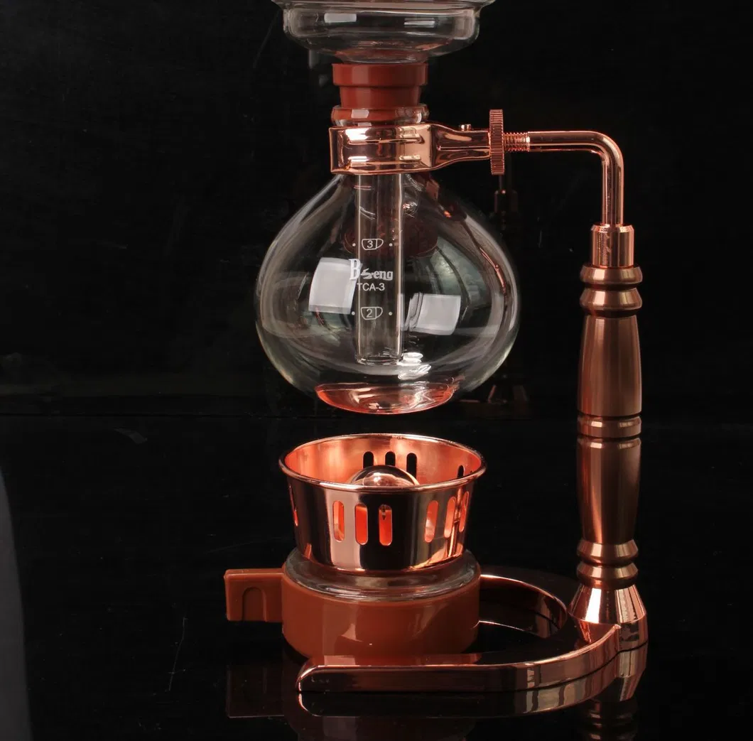 Bt3 Amazon Hot Sale 3/ 5 Cupsglass Coffee Syphon Counted Tea/ Coffee Siphon Espresso Coffee Maker