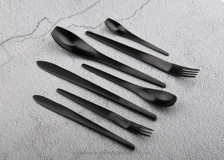 China Good Quality 304 Stainless Steel Gold Flatware Cutlery Sets