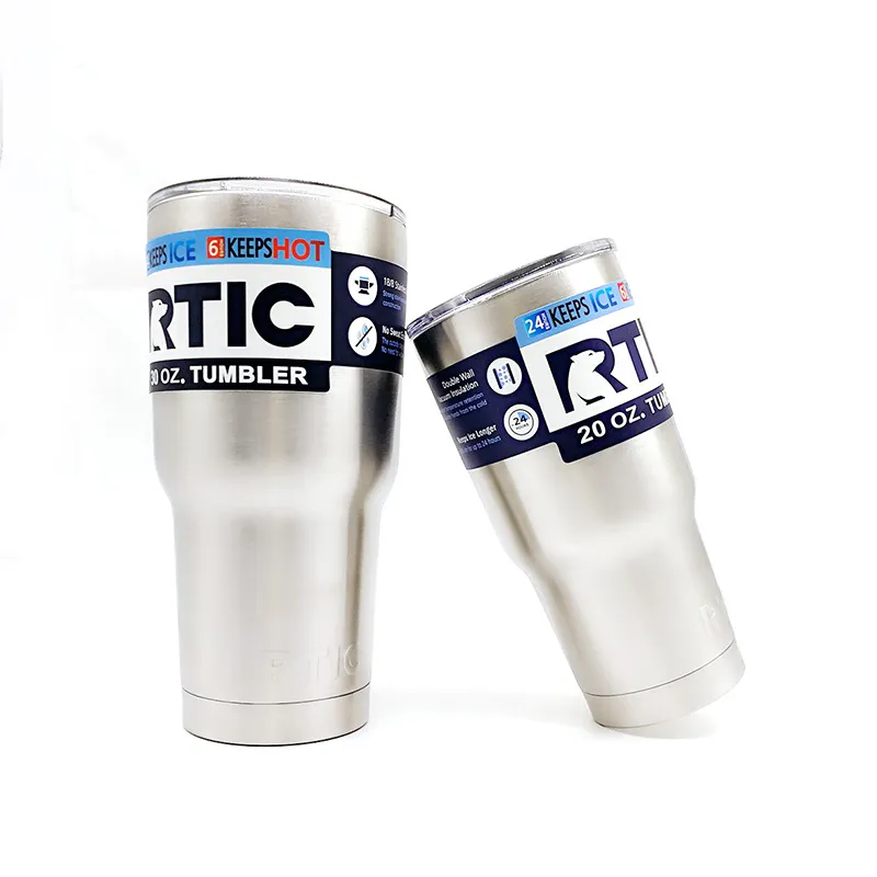 China Rtic Stainless Steel Tumbler Mug Price, Silver 20oz 30oz