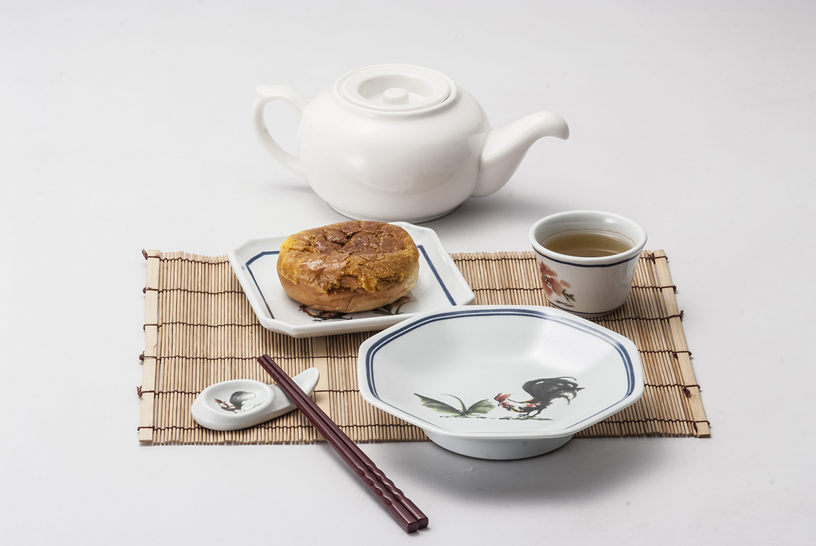 Chinese Breakfast Dessert Melamine Plates