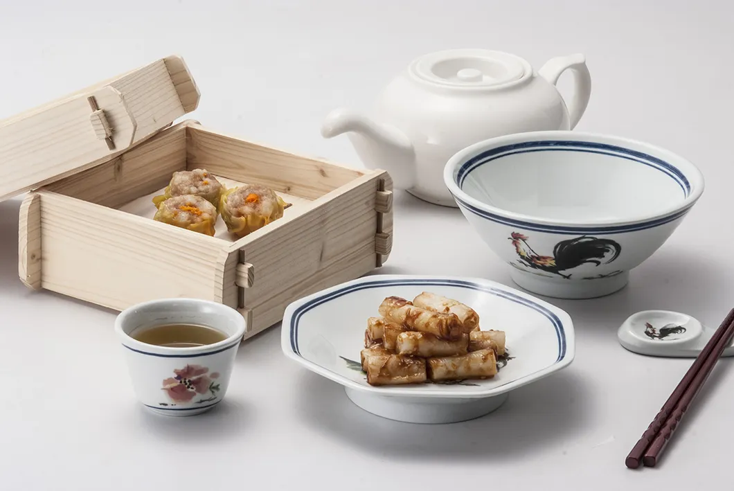 Chinese Breakfast Dessert Melamine Plates