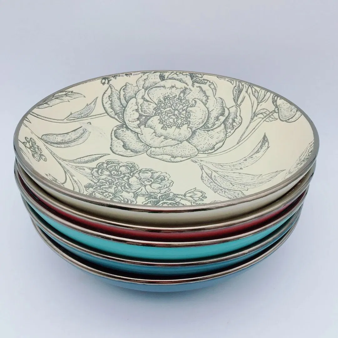 Color Glaze Dessert Plate Pad-Printing Plate for Home