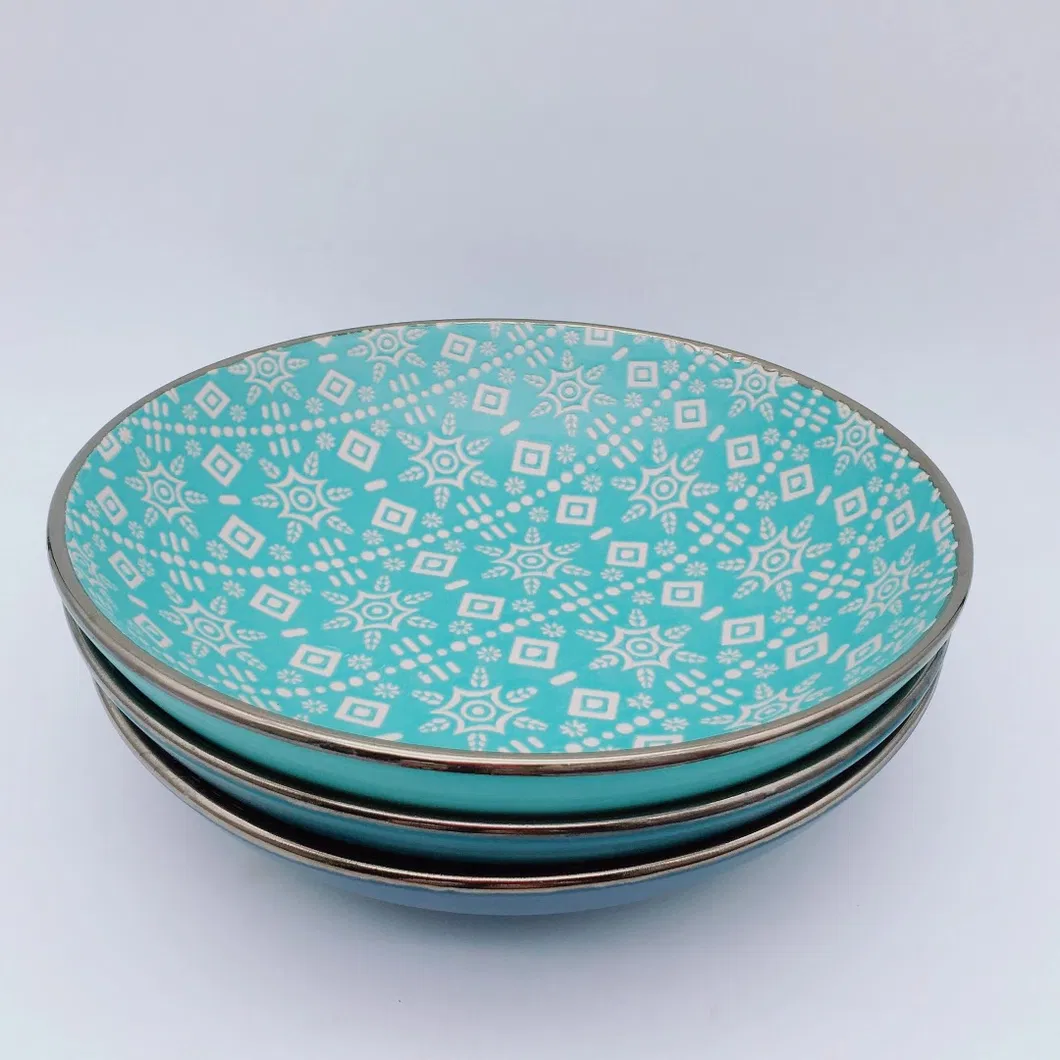 Color Glaze Dessert Plate Pad-Printing Plate for Home