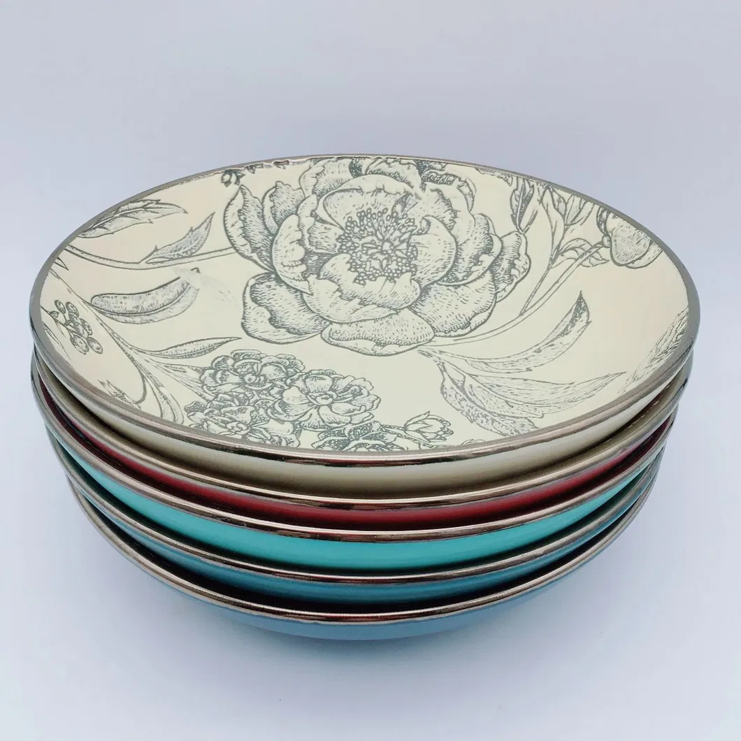 Color Glaze Dessert Plate Pad-Printing Plate for Home