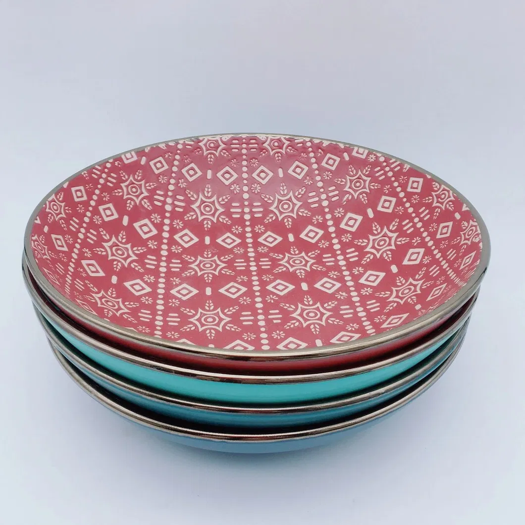 Color Glaze Dessert Plate Pad-Printing Plate for Home