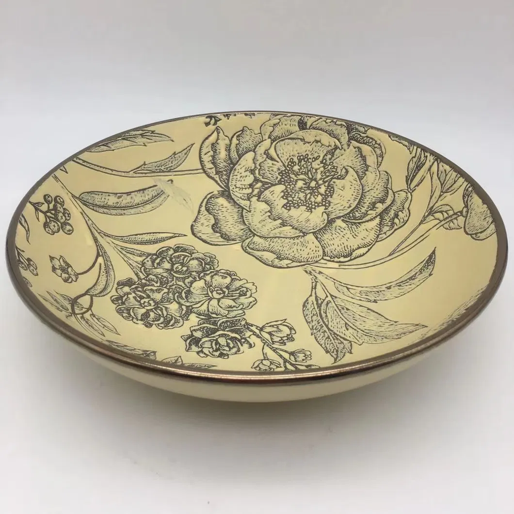 Color Glaze Dessert Plate Pad-Printing Plate for Home
