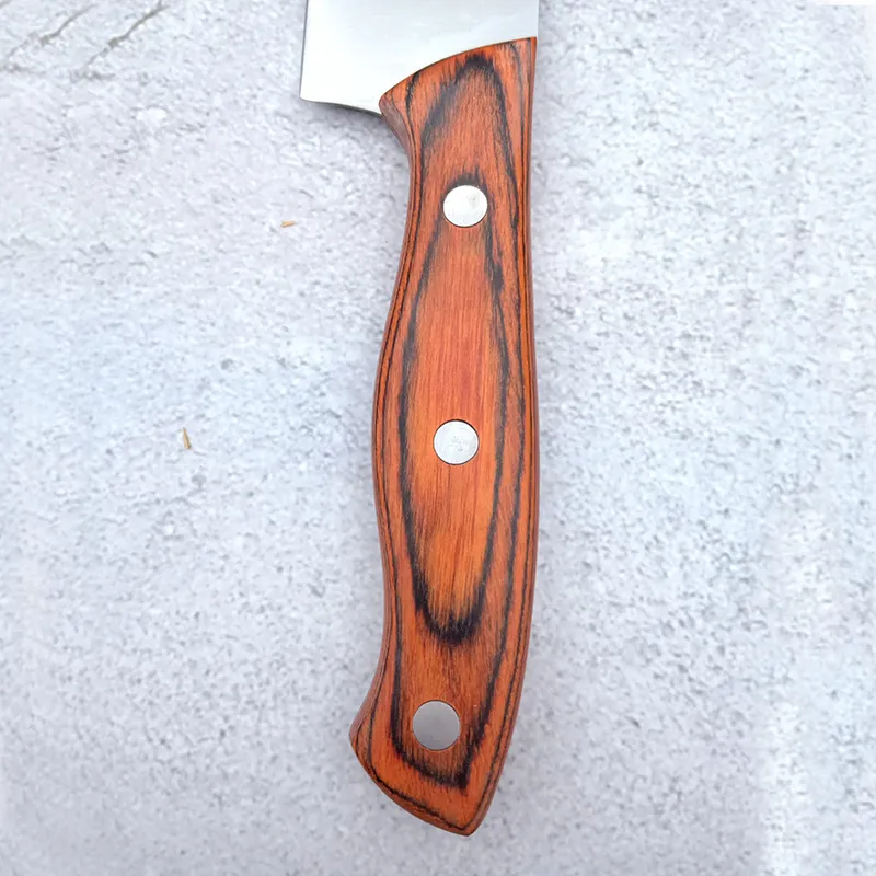Custom Wood Handle Full Tang Stainless Steel Kitchen Fruit Knife