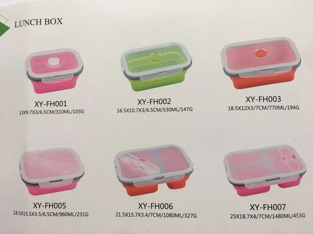 Customized Logo Microwavable Multifunction Round Cereal/Flour/Fruit Stackable Bento Lunch Box