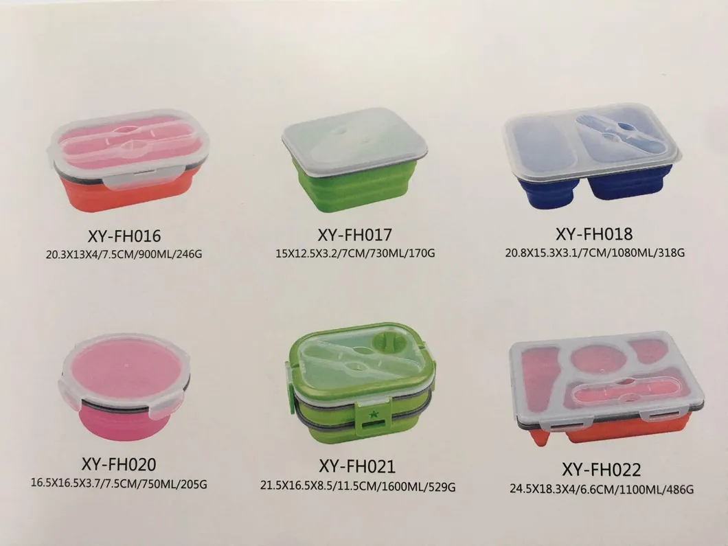Customized Logo Microwavable Multifunction Round Cereal/Flour/Fruit Stackable Bento Lunch Box