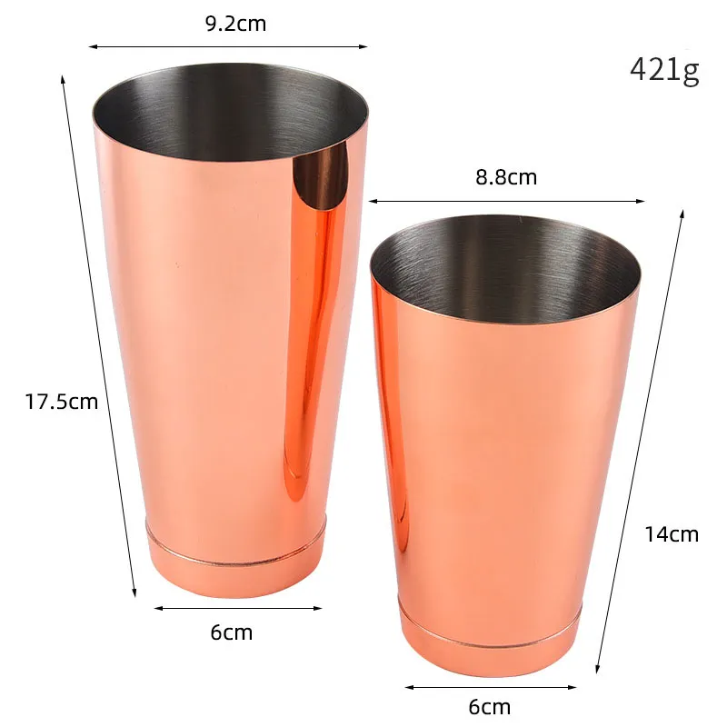 Customized Stainless Steel Black Matte Boston Shakers Bar Cocktail Shaker