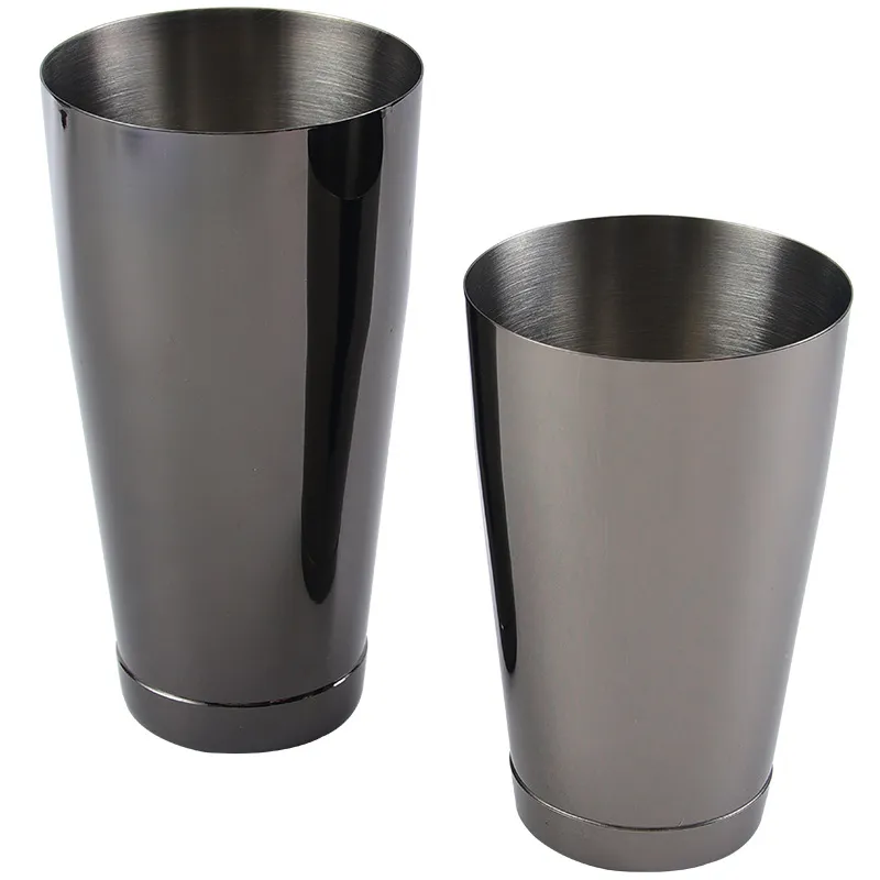 Customized Stainless Steel Black Matte Boston Shakers Bar Cocktail Shaker