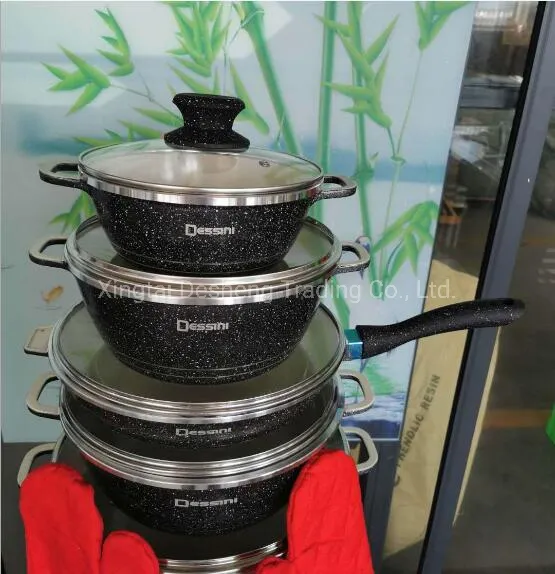 Die Cast Dessini Cooking Aluminum Casserole Kitchenware Set Utensils Set Nonstick Casserole Appliance Set