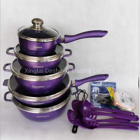 Die Cast Dessini Cooking Aluminum Casserole Kitchenware Set Utensils Set Nonstick Casserole Appliance Set