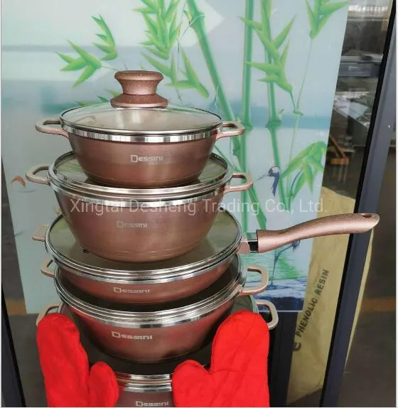 Die Cast Dessini Cooking Aluminum Casserole Kitchenware Set Utensils Set Nonstick Casserole Appliance Set