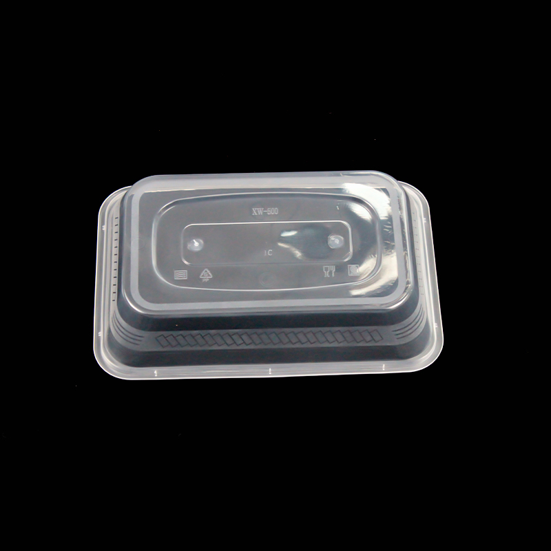 Disposable Clear BPA Free PP Plastic Food Container Bento Lunch Box with Leakproof Lid