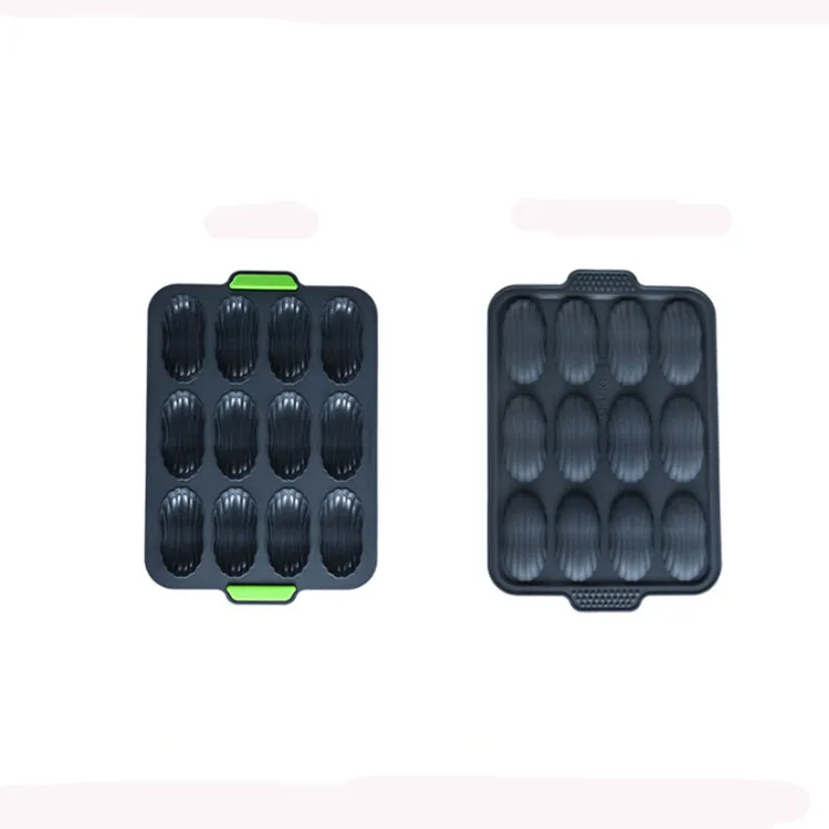 Eco-Friendly Cake Tools 12PCS Baking Mold Silicone Madeleine Cake Pan Chocolate Cookies Cake Mold