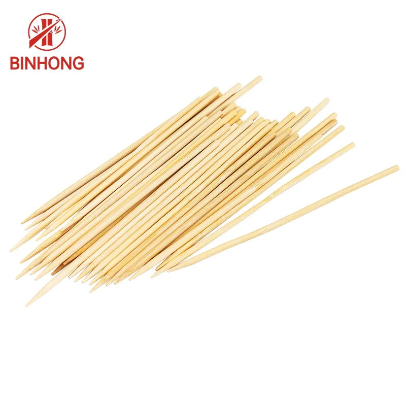 Eco-Friendly Natural BBQ Stick Fruit Stick Bamboo Skewer