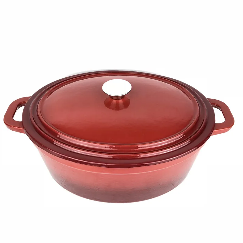 Enamel Coated Cast Iron Cookware Tools Oval Casserole